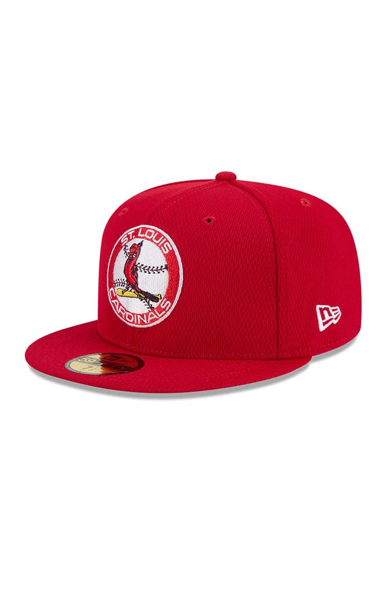 New Era Men's New Era Red St. Louis Cardinals 2025 MLB Clubhouse 59FIFTY Fitted Hat, Main, color, 