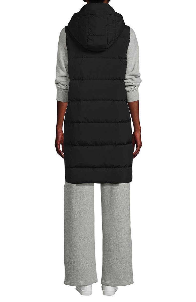 Lands' End Wide Channel 600 Down Puffer Long Vest, Alternate, color, 