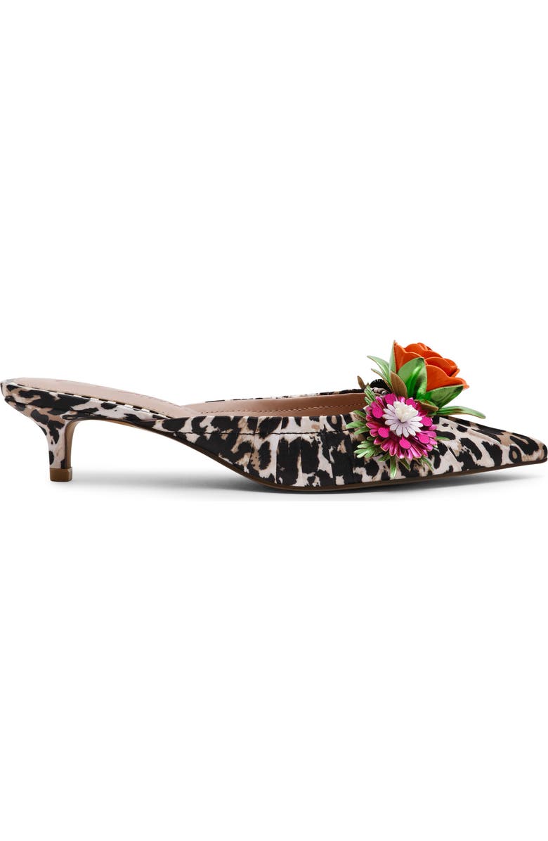 Betsey Johnson Abigayle Kitten Heel Satin Mule, Alternate, color,