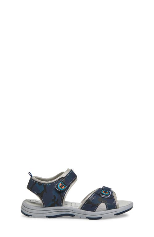 Extreme By Eddie Marc Kids' Camo Two Strap Sandal In Blue