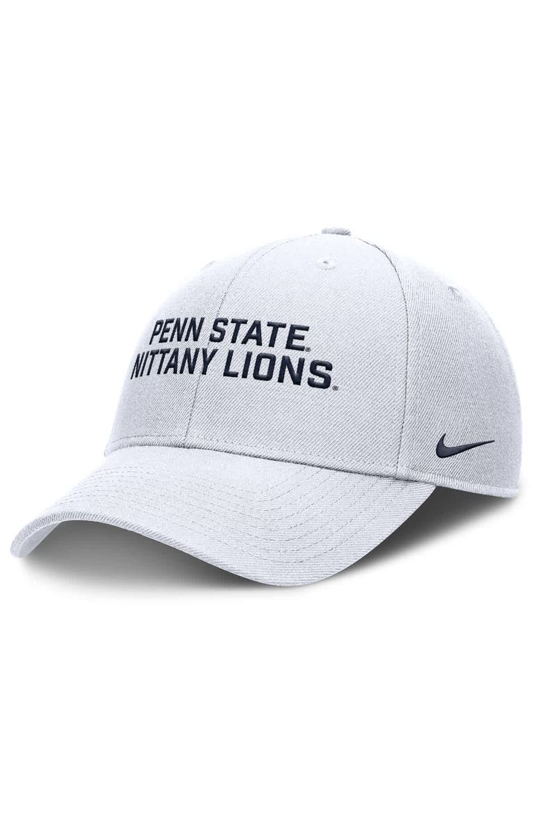 Nike Men's Nike White Penn State Nittany Lions Rise Practice Adjustable Hat, Main, color, White