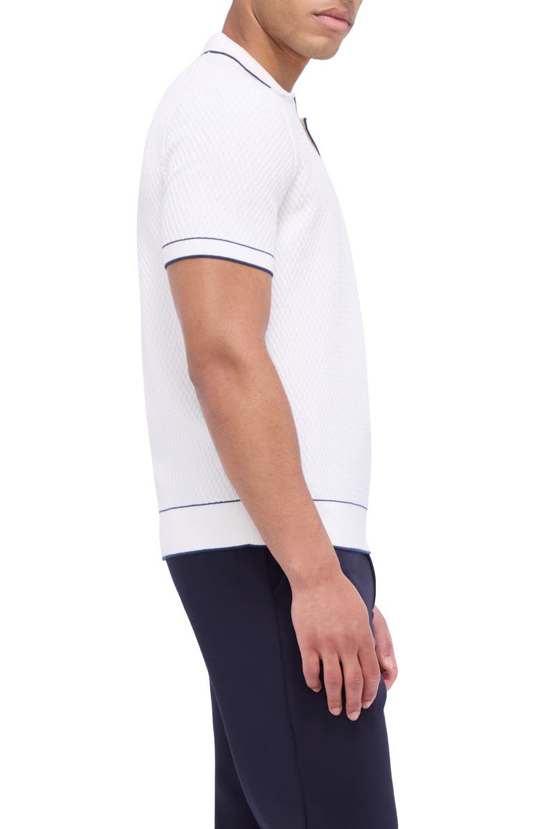 Bugatchi Tipped Johnny Collar Polo, Alternate, color,