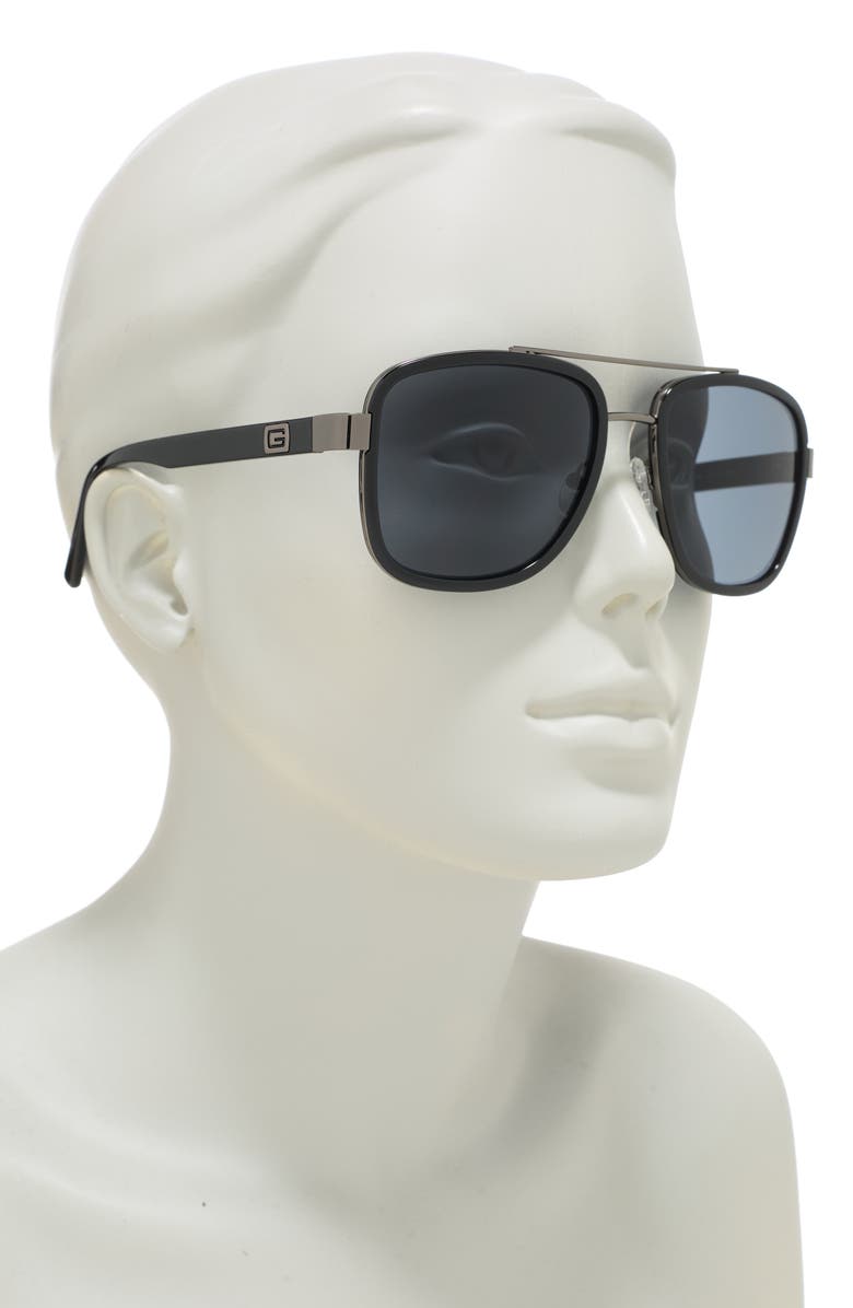 GUESS 57MM Navigator Sunglasses, Alternate, color,