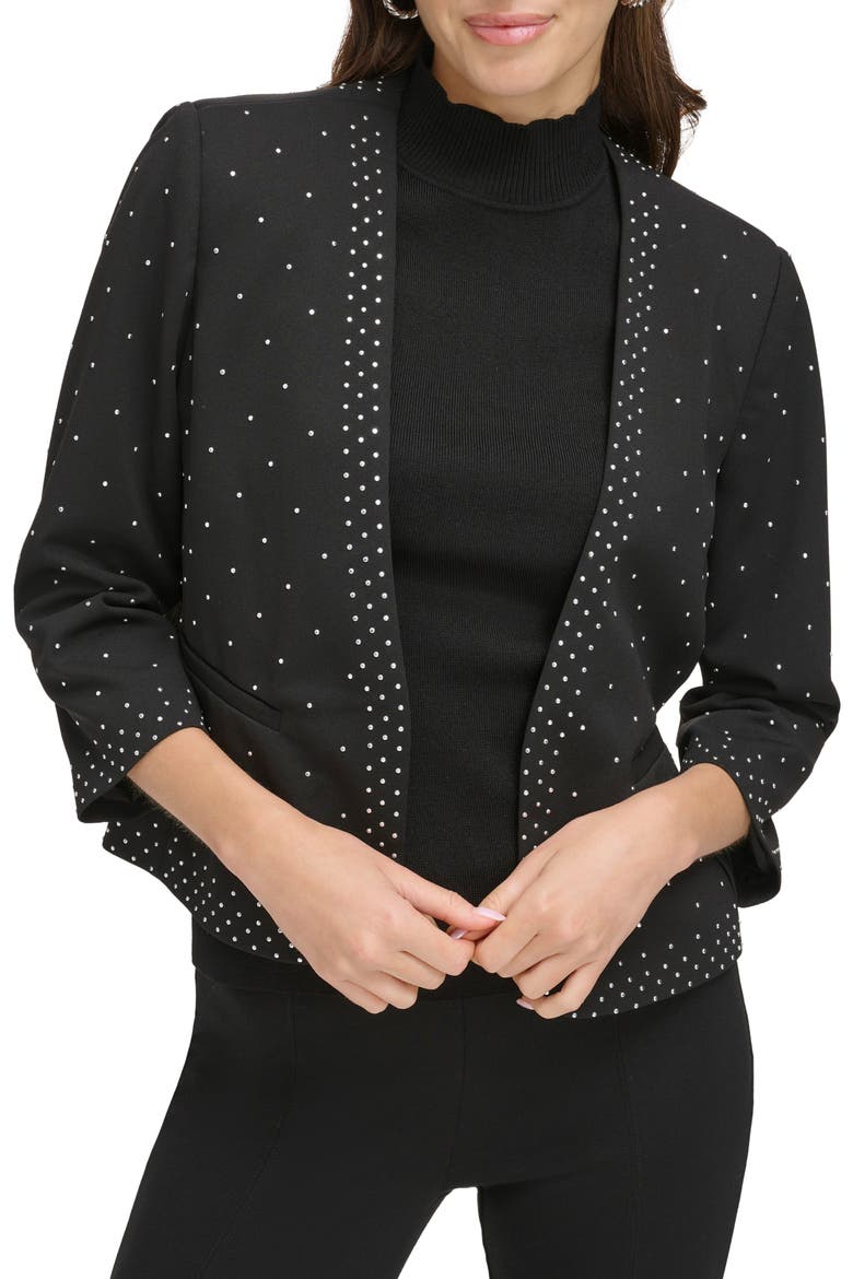 Studded Jacket, Main, color, BLACK