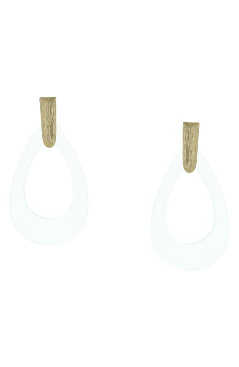 Susie Resin Teardrop Earrings
