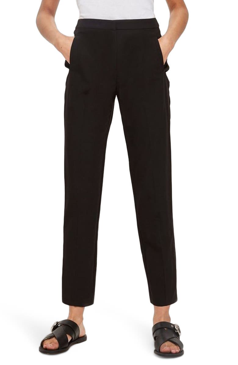 Topshop High Waist Cigarette Trousers, Main, color, 