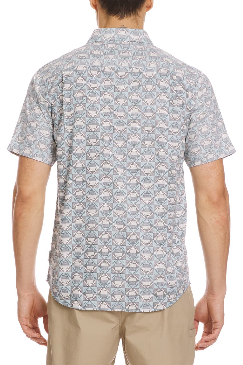 Florever Classic Short Sleeve Button-Up Shirt, Alternate, color, JADE GRAY