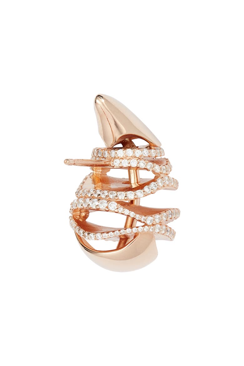 Sardine Stud Earrings, Alternate, color, ROSE GOLD