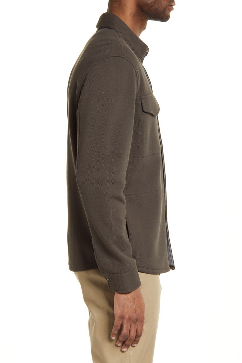 Cotton Blend Shirt Jacket, Alternate, color, FROG/H GREY