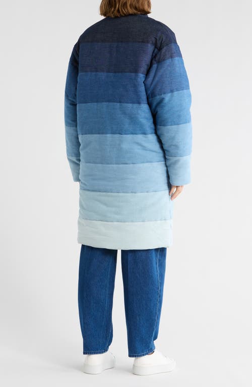 Mother The King Size Pillow Talker Quilted Jacket In Blue