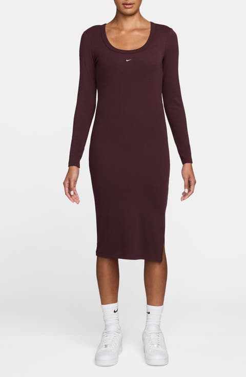 Sportswear Chill Knit Long Sleeve Body-Con Dress