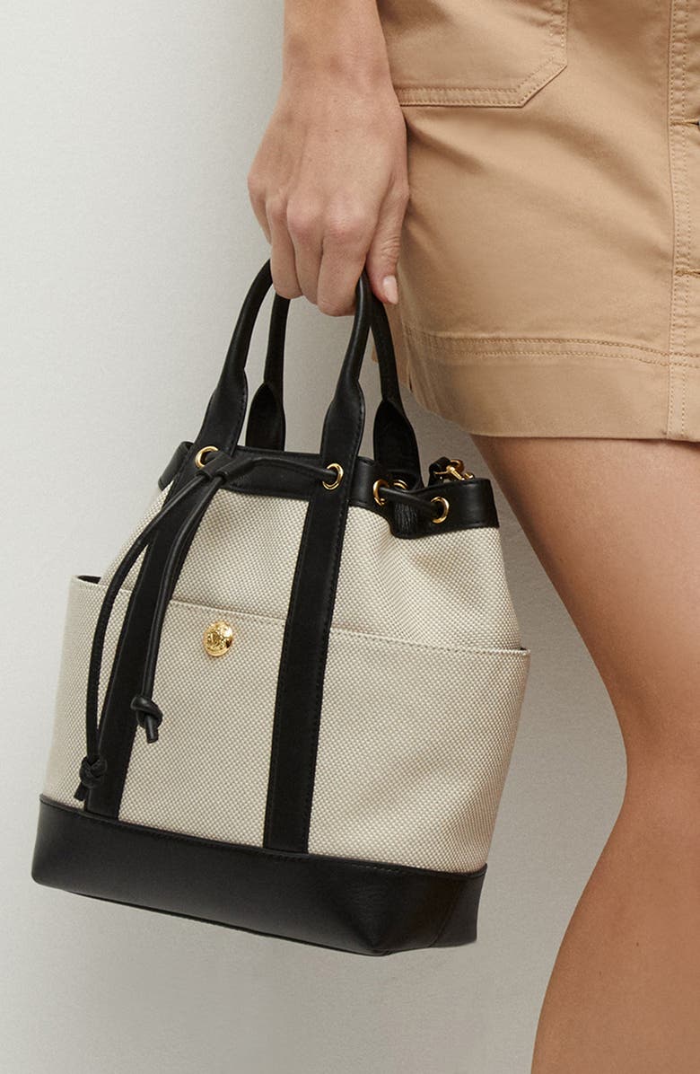 Veronica Beard Goody Tote, Alternate, color, Natural Black