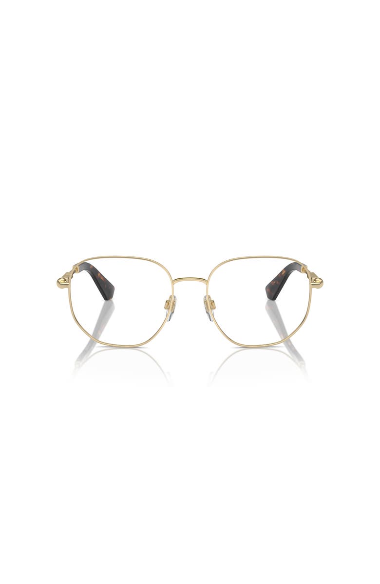 Burberry 55mm Square optical glasses, Alternate, color, Gold