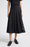Stine Goya Hybrid Pleated Midi Skirt