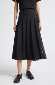 Stine Goya Hybrid Pleated Midi Skirt