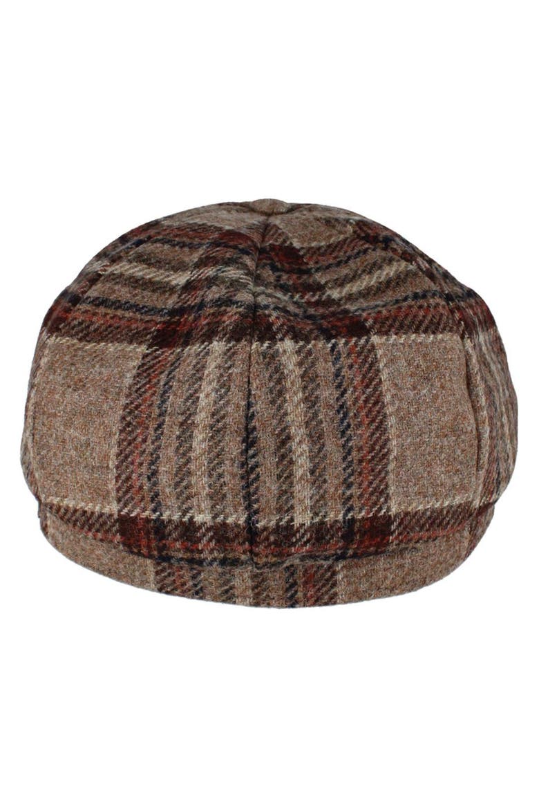Men's Tweed Check Melange Classic Newsboy Cap, Alternate, color, Beige Melange