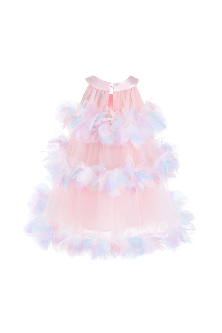 Evolette Floral Tulle Dress, Alternate, color, Pink