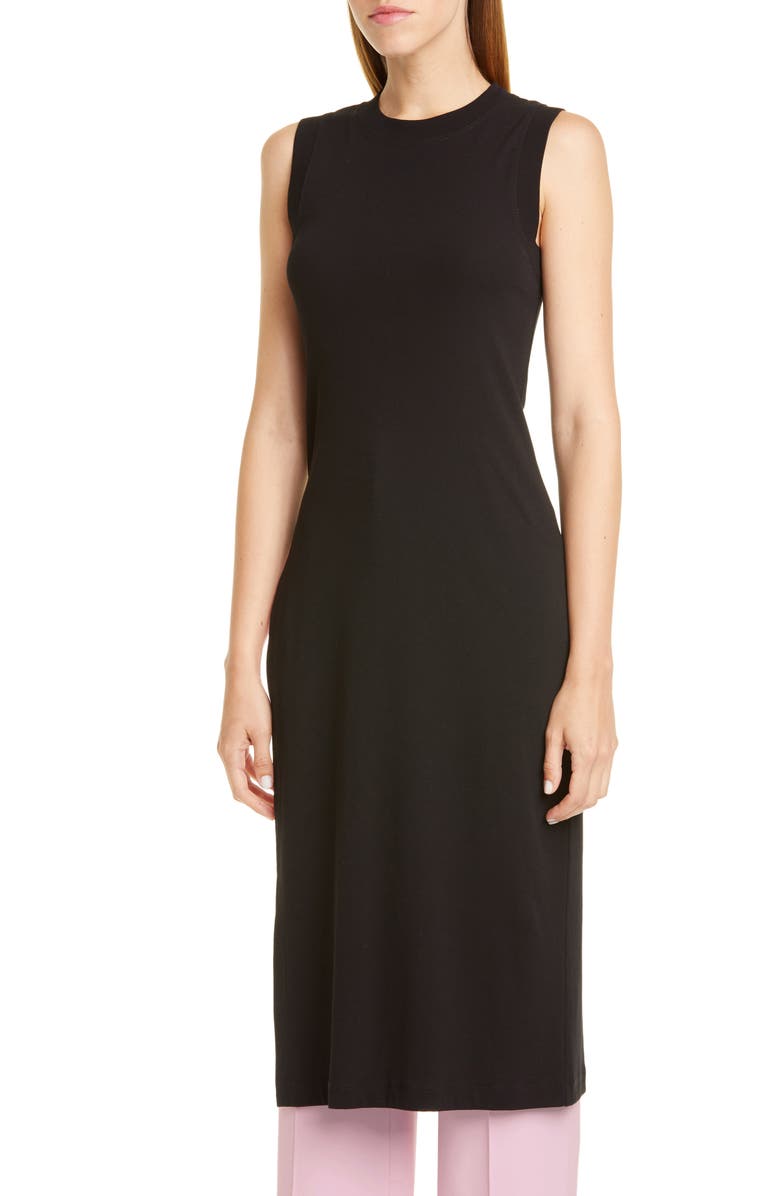 Rosetta Getty Side Split Rib Cotton Jersey Top, Alternate, color, 