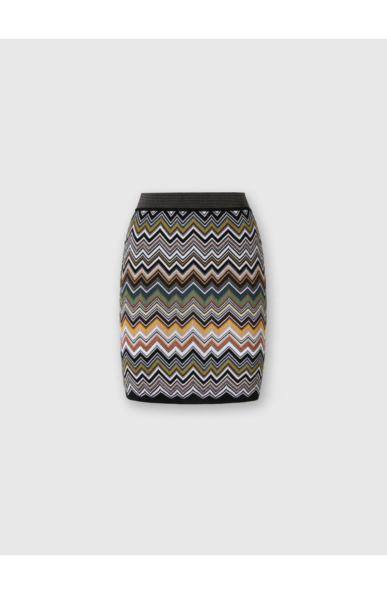 Missoni Mini Skirt With Chevron Pattern, Main, color, Multicoloured