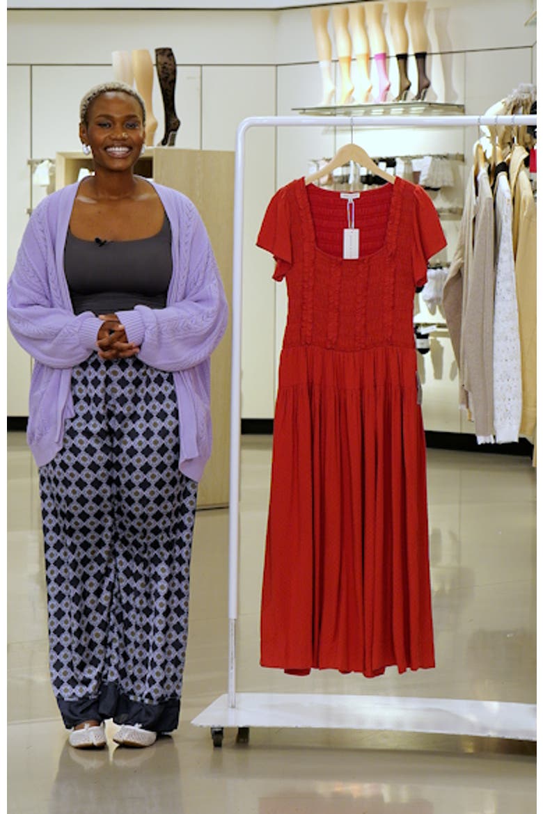 Smocked Maxi Dress video