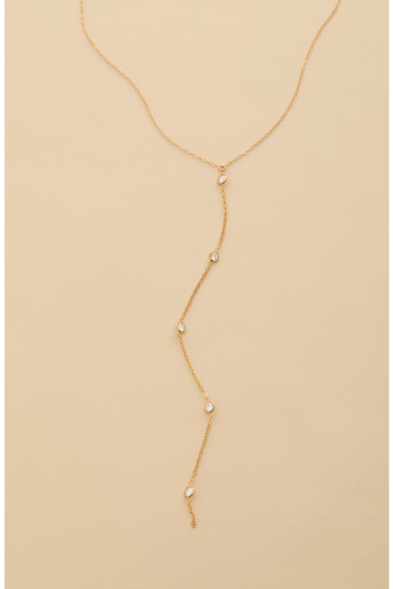 Faye Y Necklace, Alternate, color, GOLD
