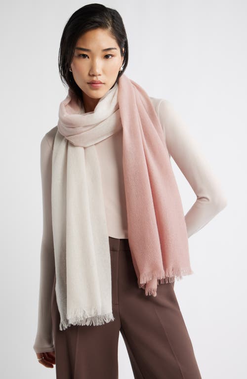 Nordstrom Textured Lightweight Cashmere Scarf In Pink