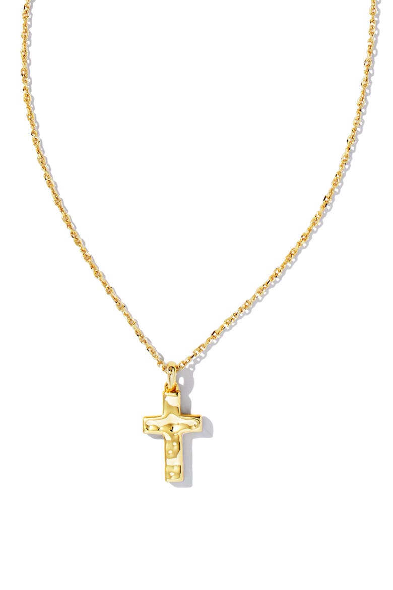 Amelia Cubic Zirconia Station Necklace & Cross Pendant Necklace Gift Set, Alternate, color, GOLD WHITE CRYSTAL
