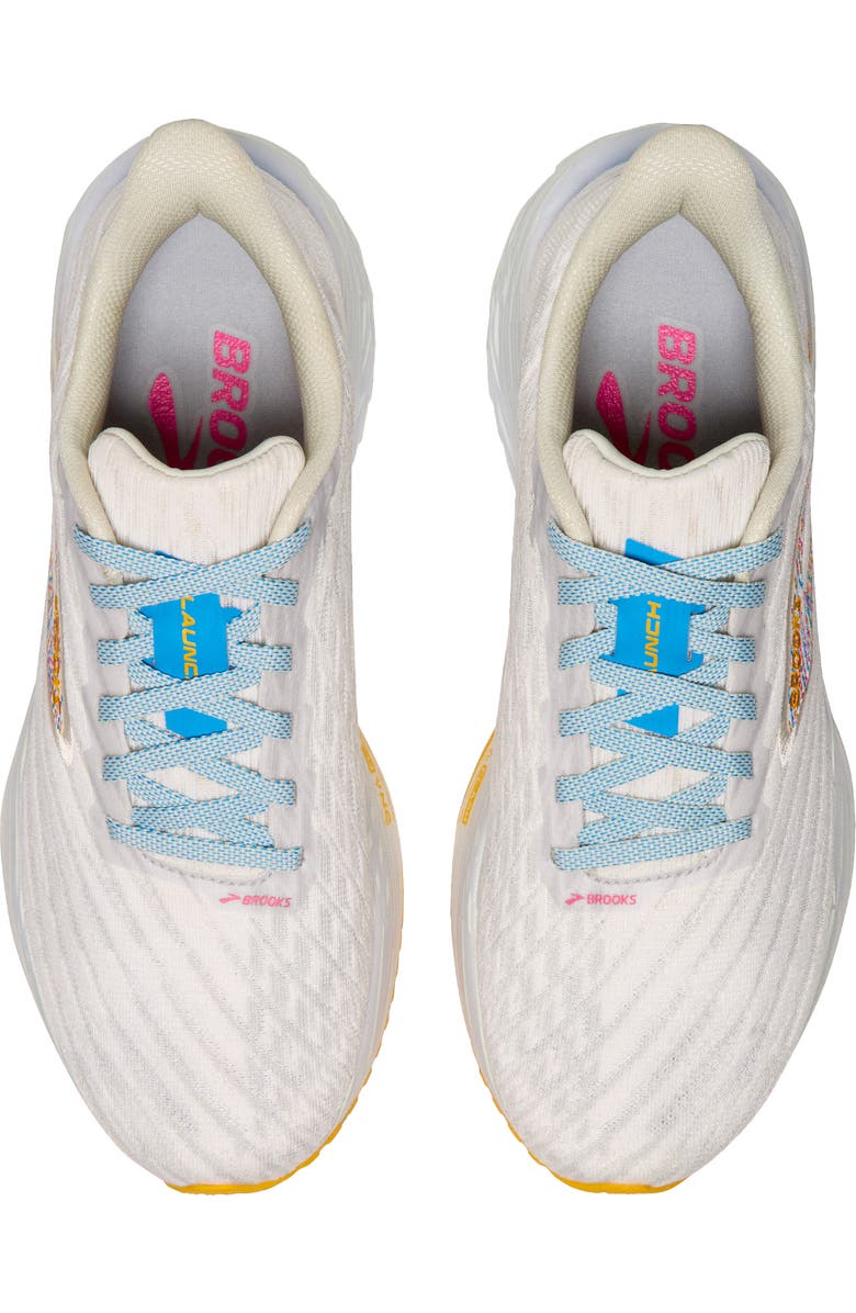 Brooks Launch 11 Running Shoe, Alternate, color, White/Murmur/Blithe