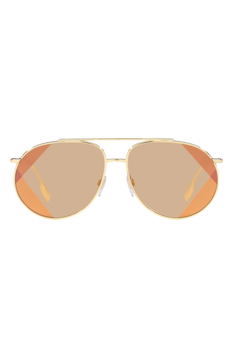 Burberry 61mm Aviator Sunglasses, Main, color,