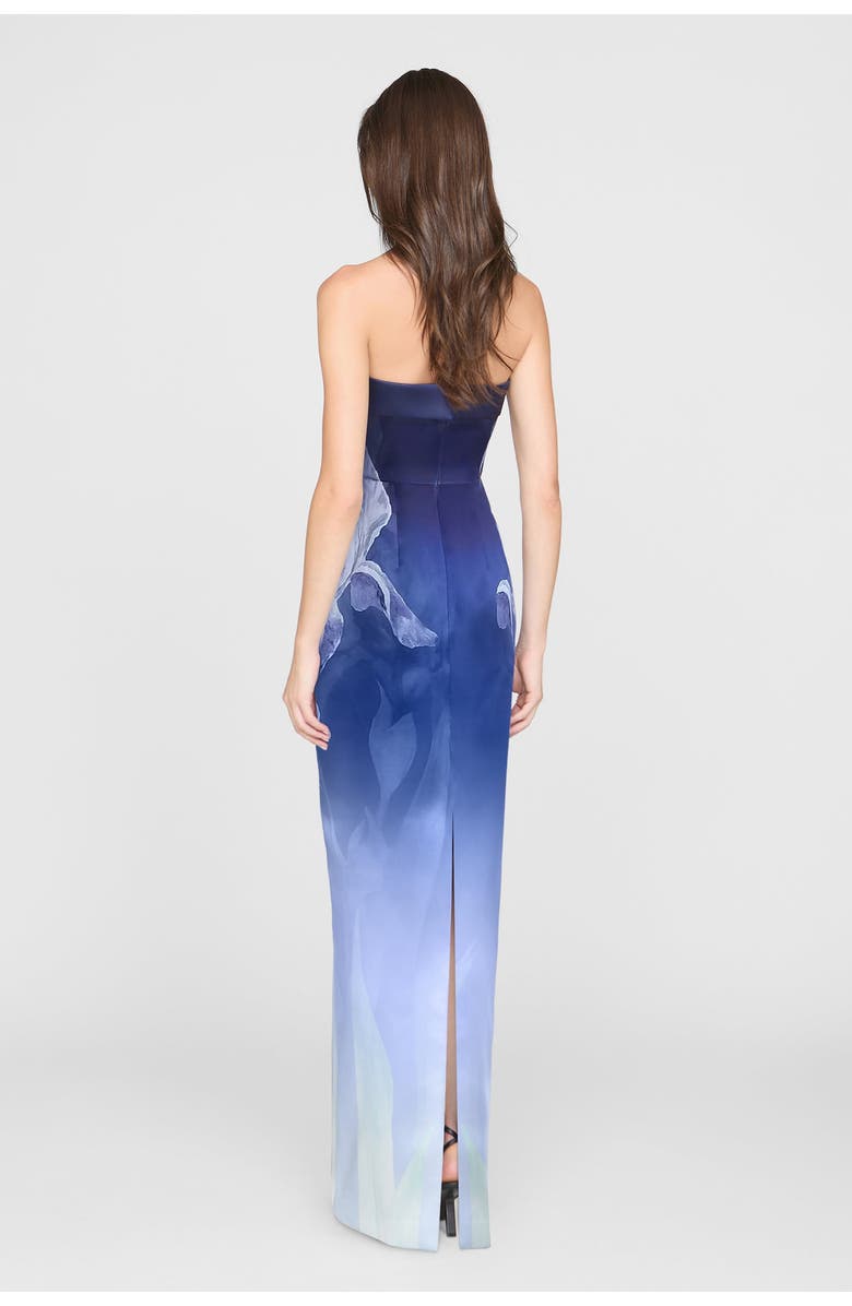 Theia Cyrilla Strapless Column Gown, Alternate, color, Moonlight Bloom