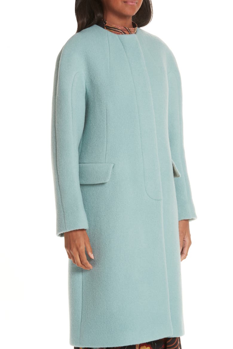 Wool & Mohair Coat, Alternate, color, LIGHT BLUE