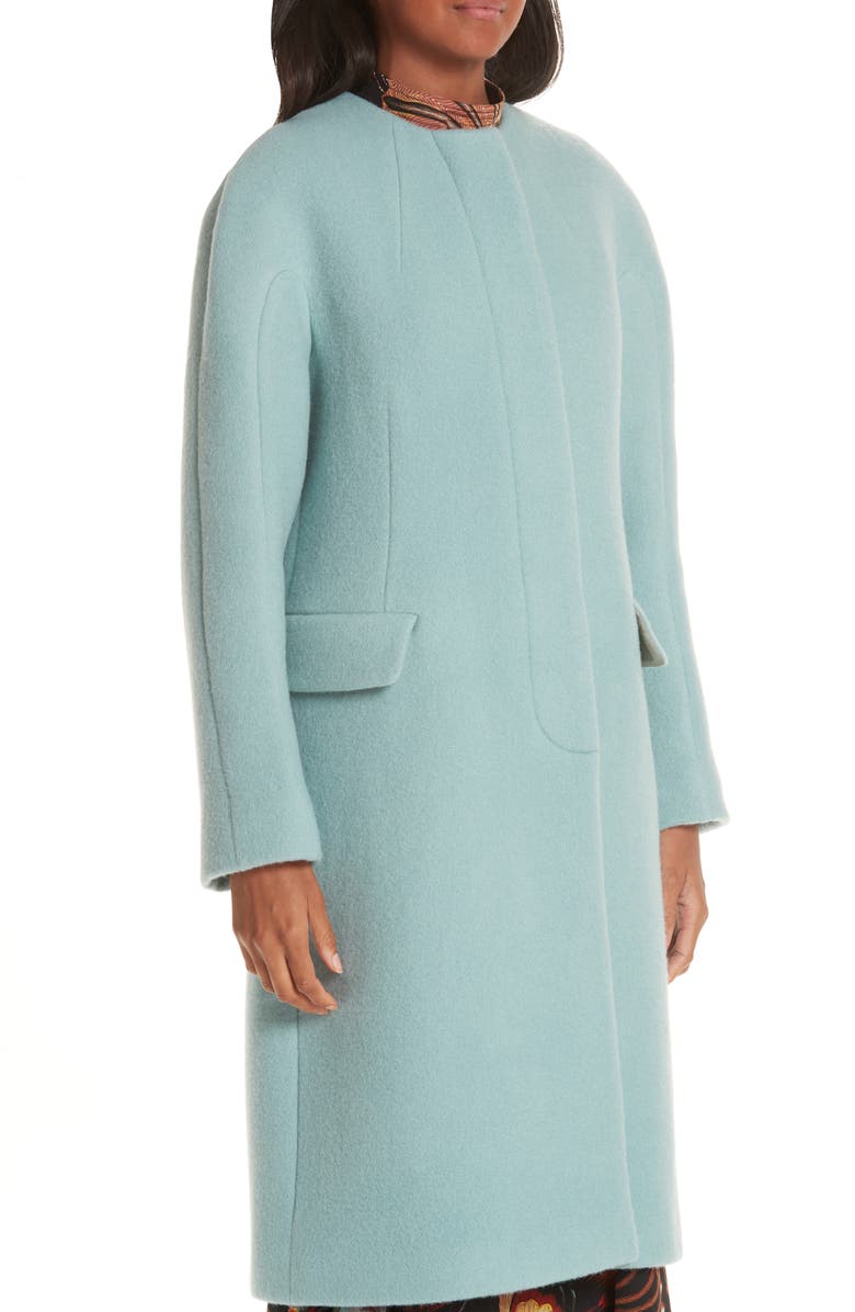 Dries Van Noten Wool & Mohair Coat, Alternate, color, 