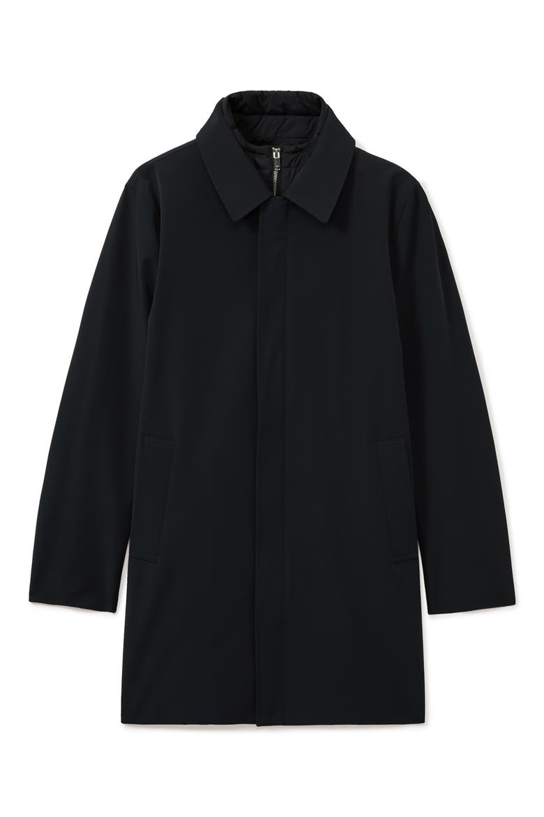 Logan Water Resistant Overcoat with Removable Funnel Neck Insert, Alternate, color, NAVY