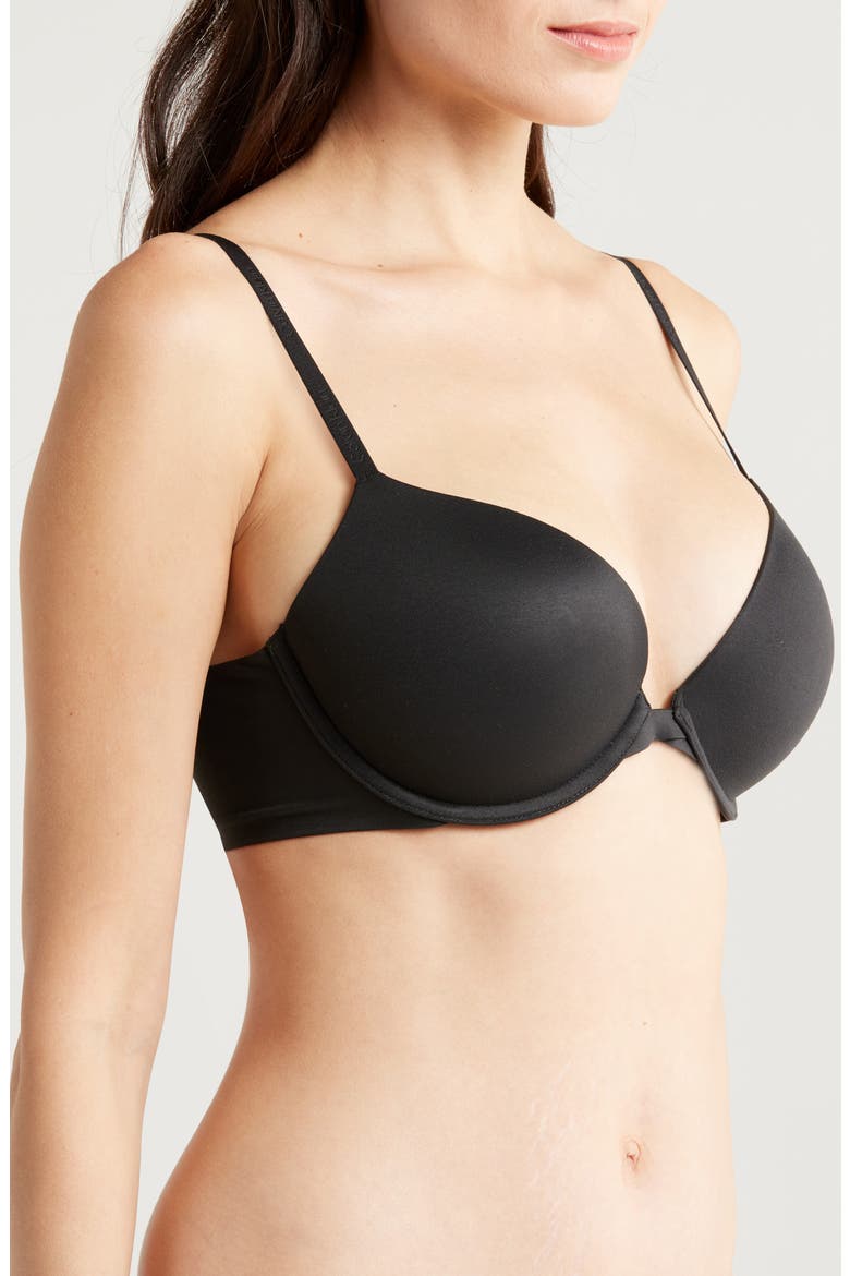 Push-Up Plunge Bra, Alternate, color, BLACK