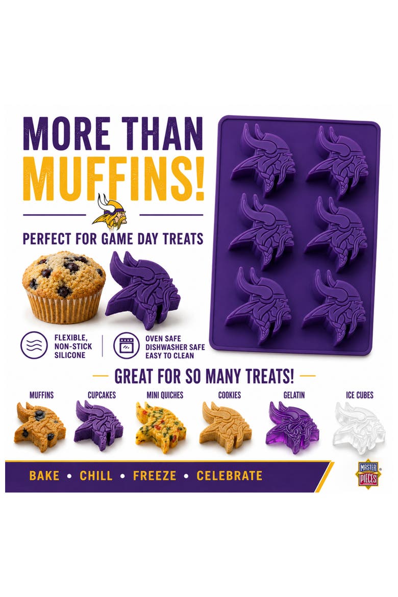 Minnesota Vikings Muffin Pan, Alternate, color, Multicolor