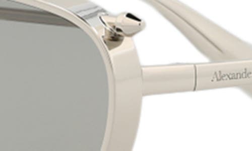 Alexander Mcqueen Mcqueen 62mm Cat Eye Sunglasses In Silver