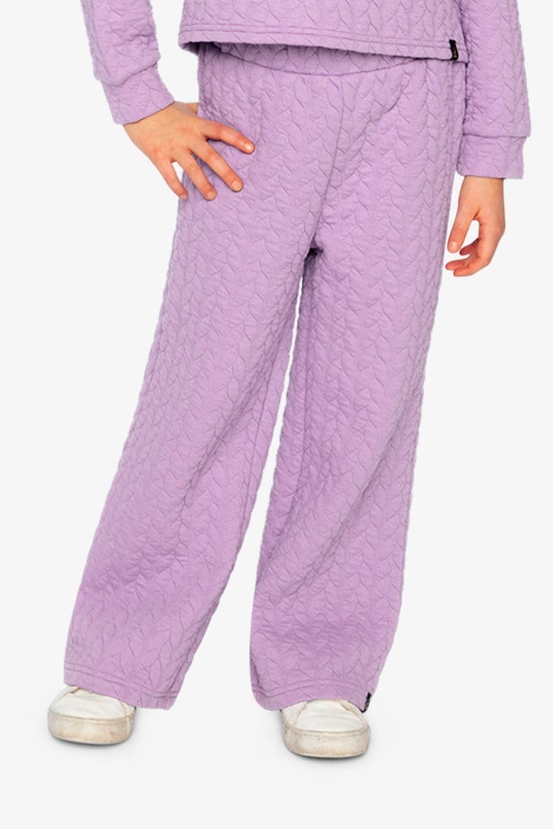 Wide Leg Diamond Jacquard Pants, Alternate, color, Purple