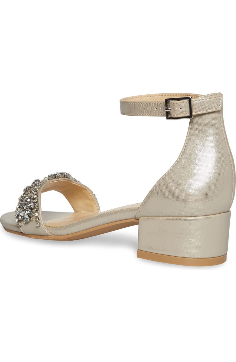 Betsey Johnson Crystal Ankle Strap Sandal, Alternate, color,