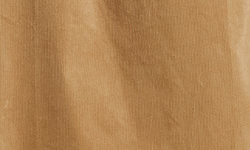 Wishlist Corduroy Bow Strap Overalls Midi Dress In Brown