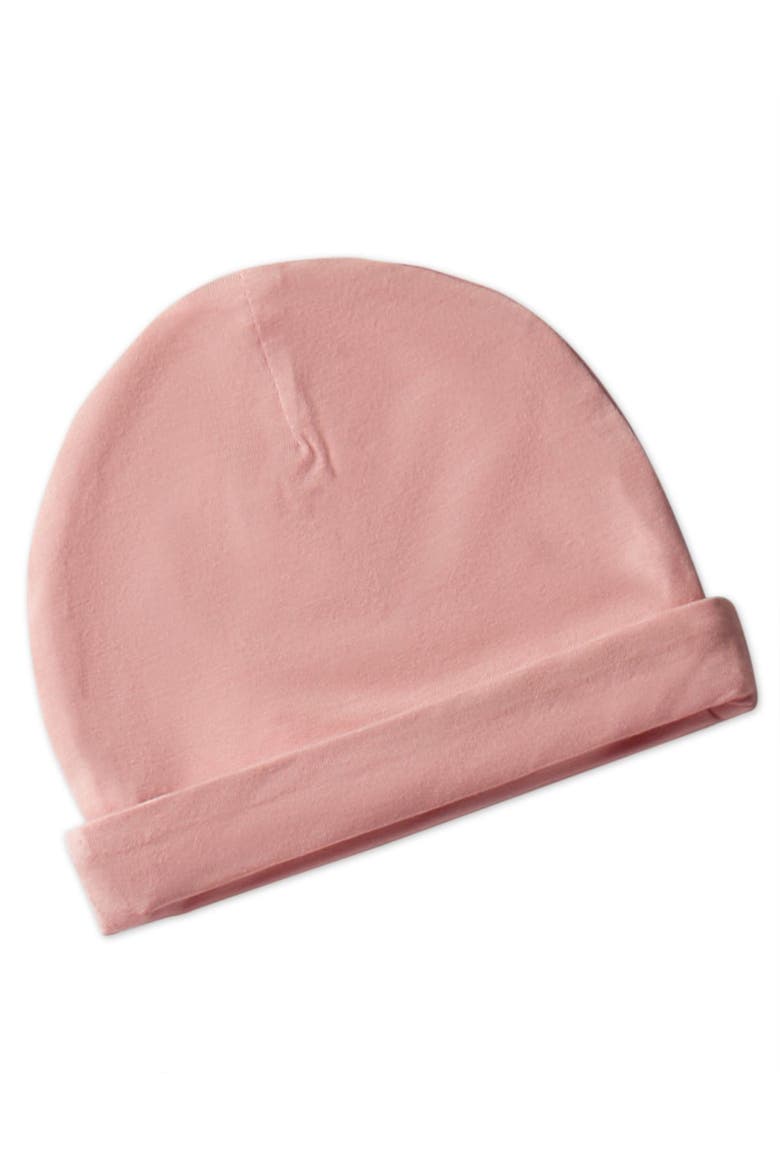 Infant Pure Cotton Beanie, Main, color, Lilac