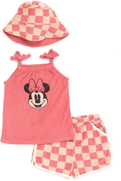 Minnie Mouse Tank Top and Shorts Set with Bucket Hat