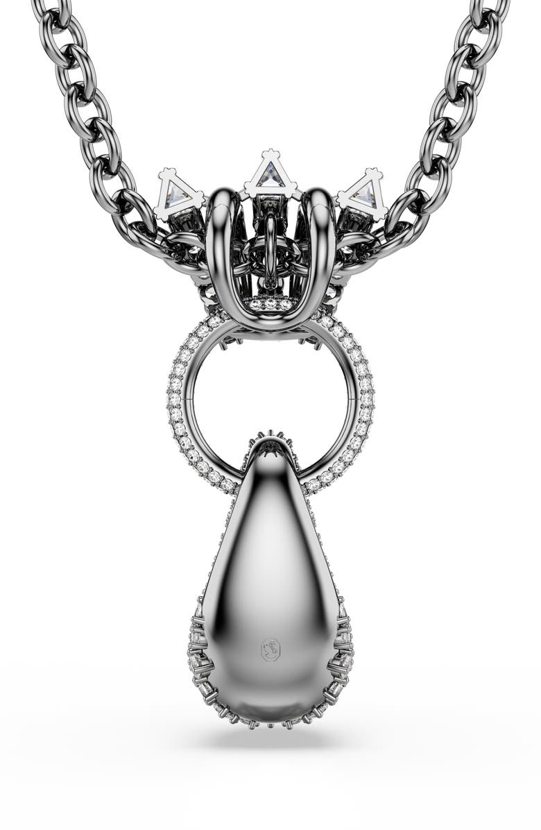 Swarovski Sublima Crystal Pendant Necklace, Alternate, color, Grey