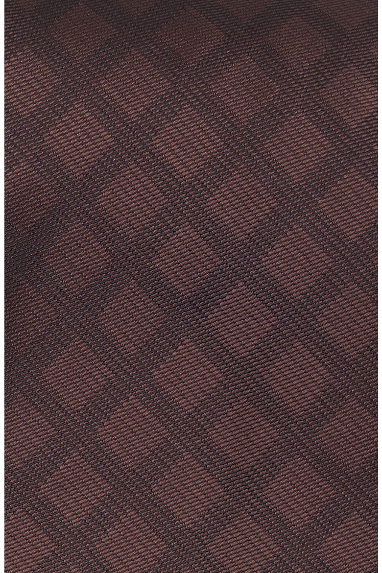 Travis Grid Print Tie, Alternate, color, BROWN