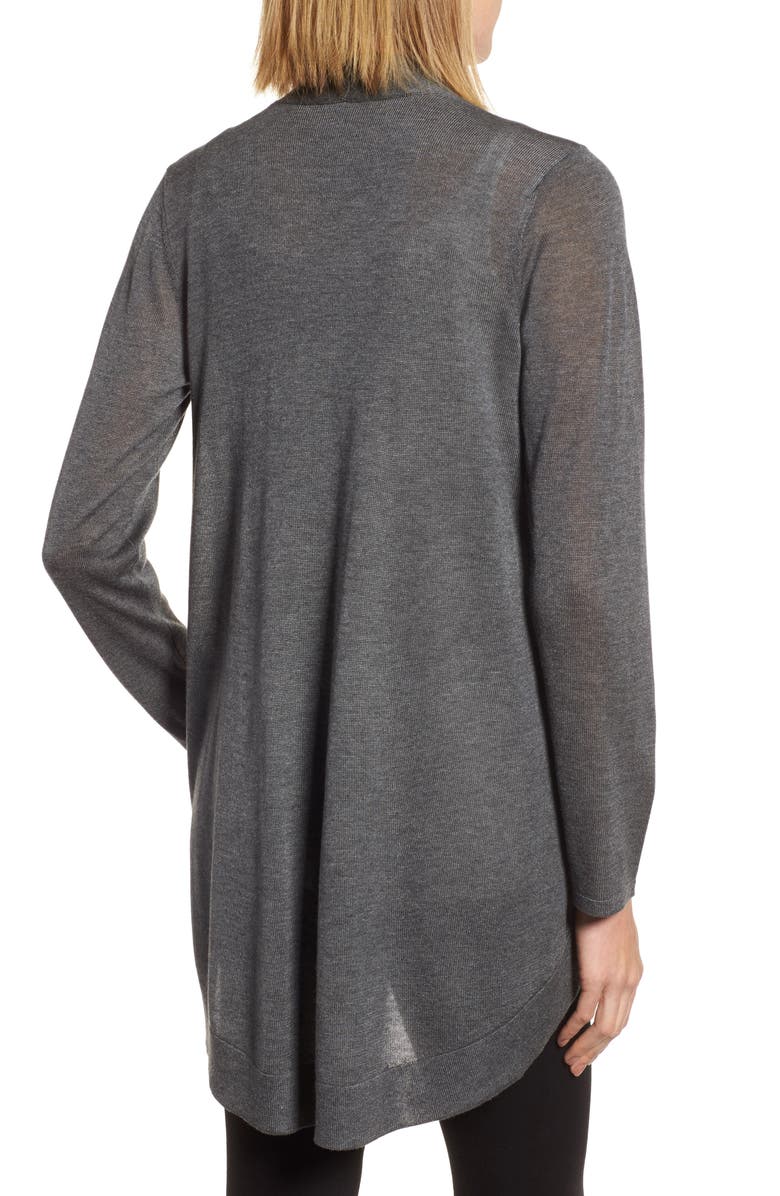Eileen Fisher Tencel<sup>®</sup> Lyocell & Merino Wool Shaped Cardigan, Alternate, color, 