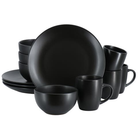 Everyday Plus 12 Piece Round Stoneware Dinnerware Set