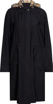 Burberry Newbury Stretch Twill Coat with Removable Hood