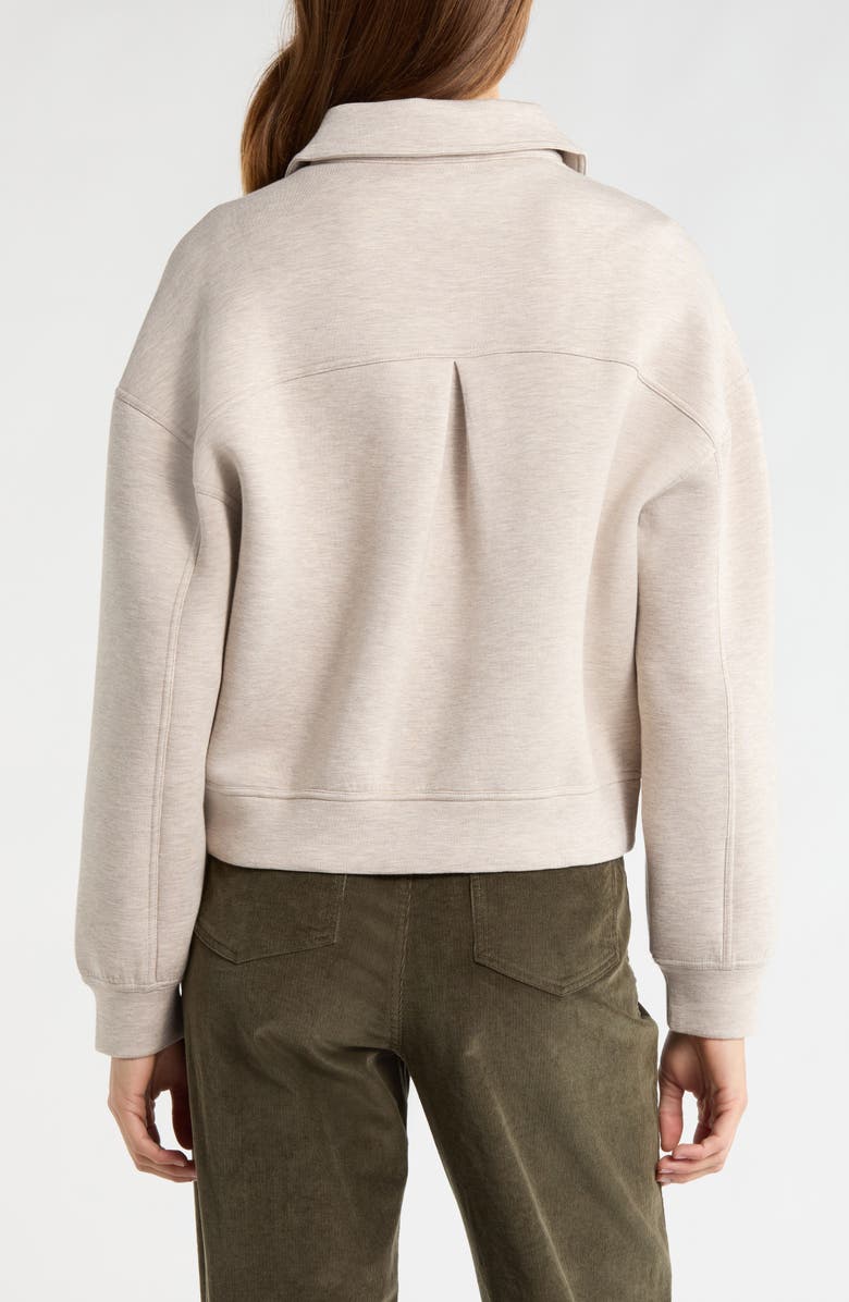 TravisMathew Cloudscape Button-Up Jacket, Alternate, color, Heather Savannah Tan