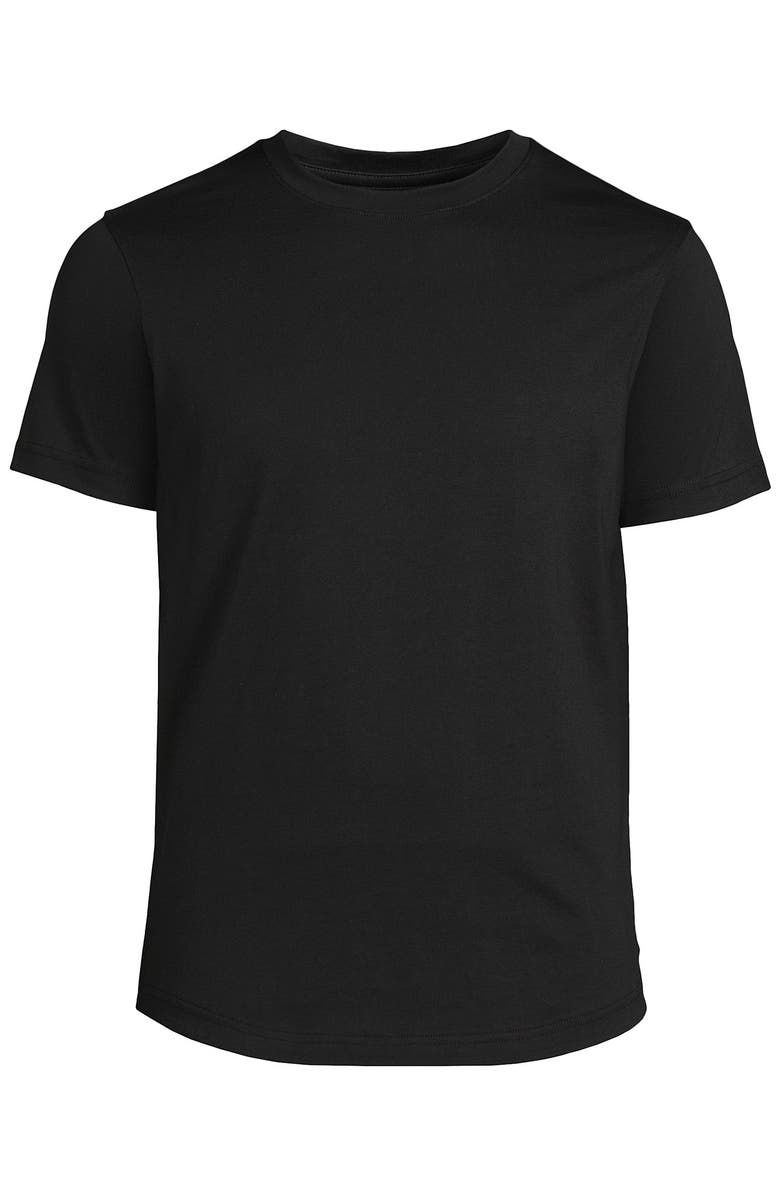 Lands' End Short Sleeve Supima Curved Hem Tee, Alternate, color, 