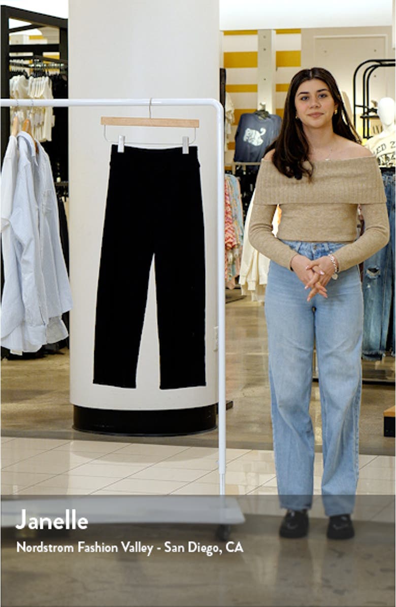 Jet Set Crop Wide Leg Pull-On Jeans, sales video thumbnail