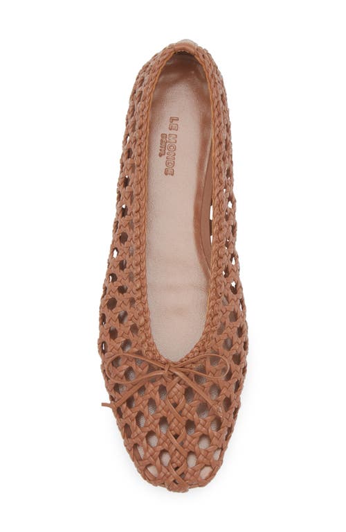 Le Monde Beryl Regency Woven Flat In Tan